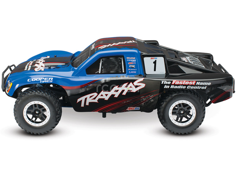 RC auto Traxxas Nitro Slash 1:10 RTR, modrá