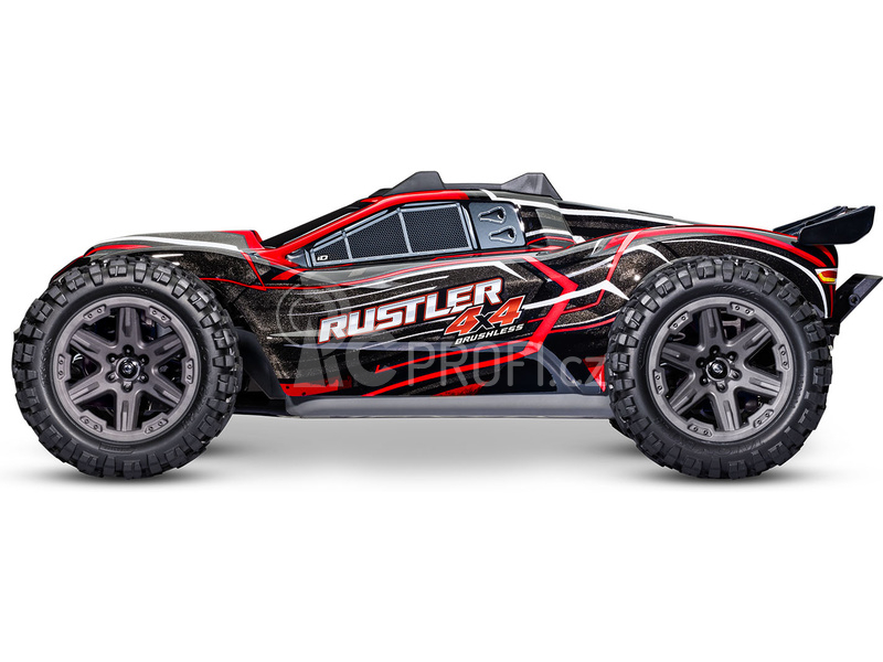 RC auto Traxxas Rustler 1:10 2BL 4WD RTR, modrá