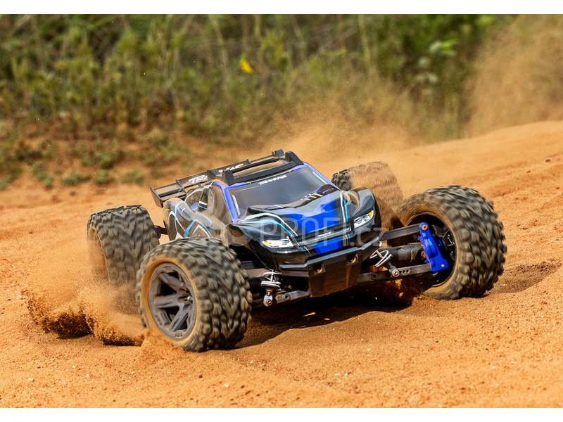 RC auto Traxxas Rustler 1:10 2BL 4WD RTR, modrá