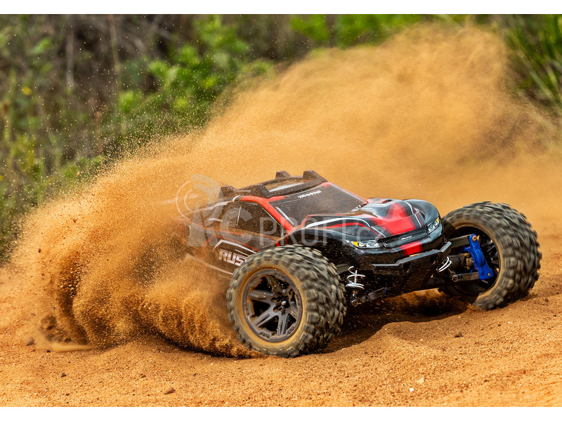 RC auto Traxxas Rustler 1:10 2BL 4WD RTR, modrá