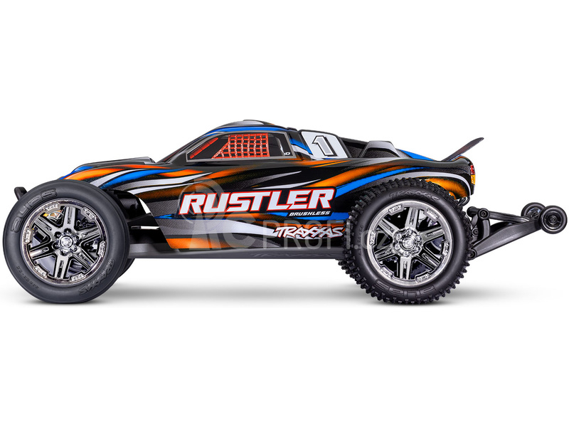 RC auto Traxxas Rustler 1:10 BL-2s RTR, modrá