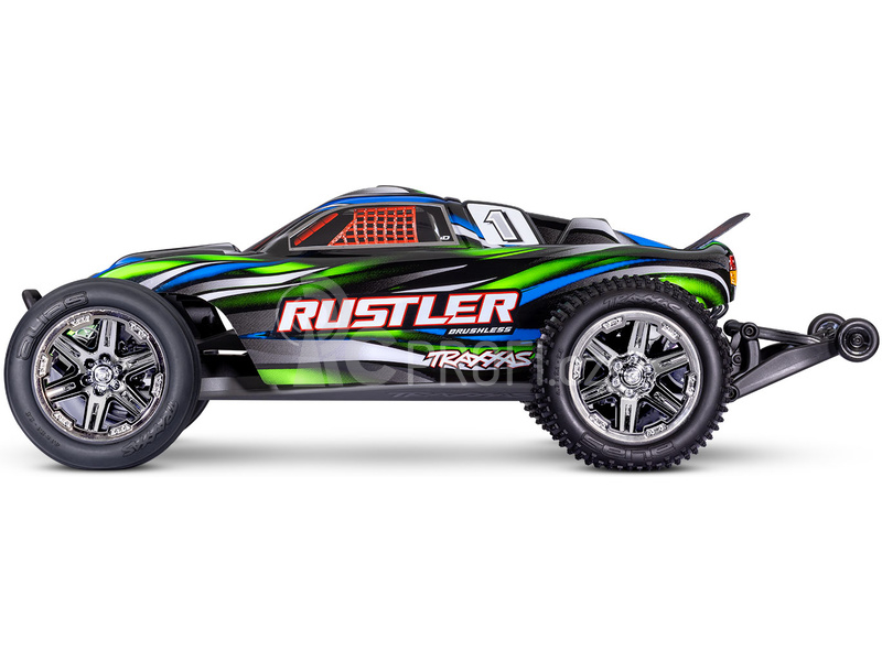 RC auto Traxxas Rustler 1:10 BL-2s RTR, modrá