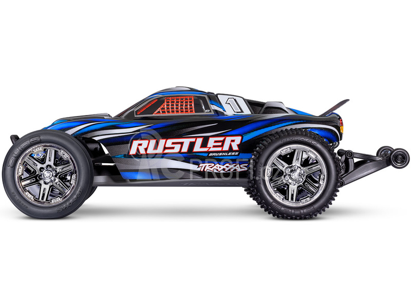 RC auto Traxxas Rustler 1:10 BL-2s RTR, modrá