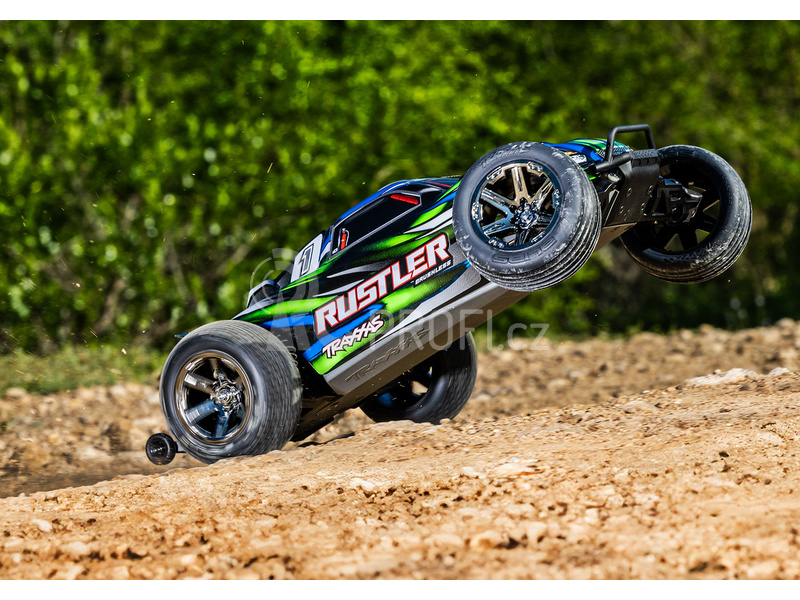 RC auto Traxxas Rustler 1:10 BL-2s RTR, modrá