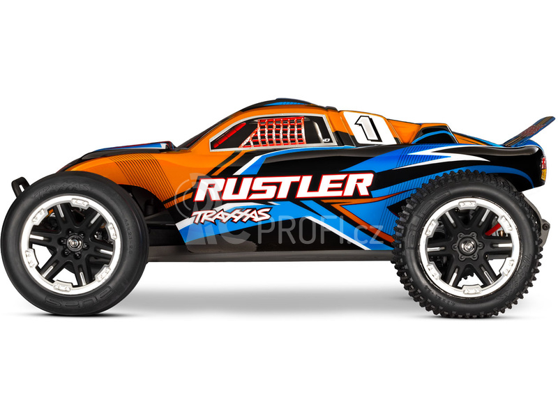 RC auto Traxxas Rustler 1:10 HD RTR, červená