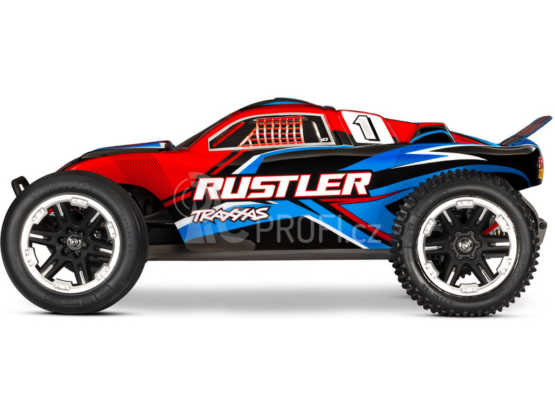 RC auto Traxxas Rustler 1:10 HD RTR, červená