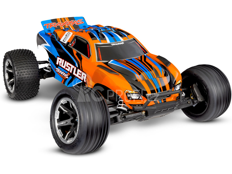 RC auto Traxxas Rustler 1:10 HD RTR, červená