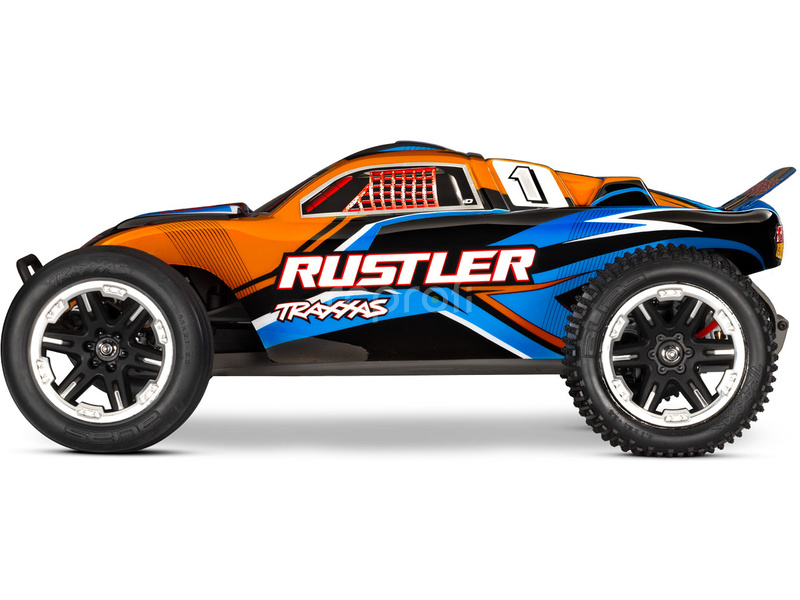 RC auto Traxxas Rustler 1:10 HD RTR, oranžová