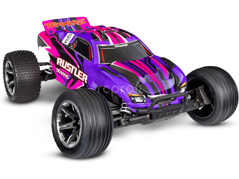 RC auto Traxxas Rustler 1:10 HD RTR, oranžová