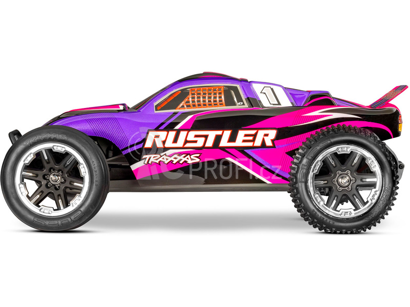 RC auto Traxxas Rustler 1:10 HD RTR, zelená