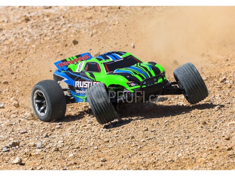 RC auto Traxxas Rustler 1:10 HD RTR, zelená