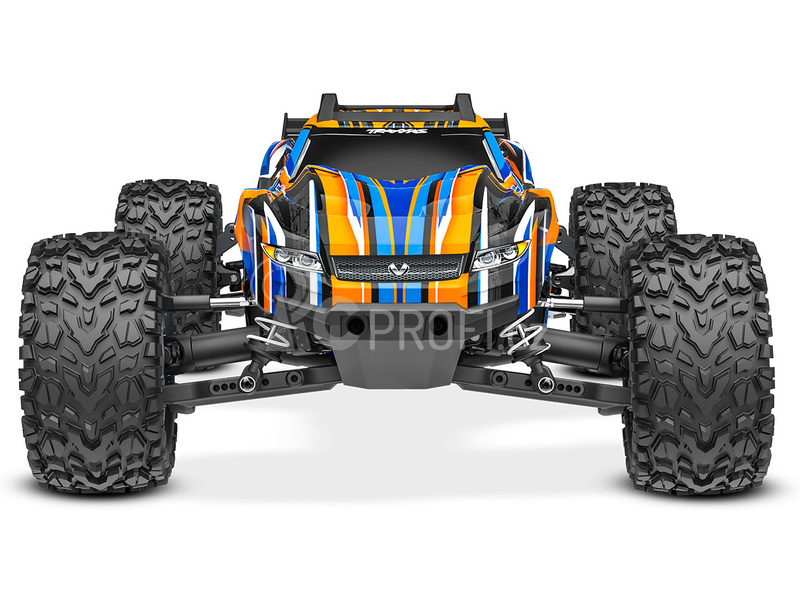 RC auto Traxxas Rustler 1:10 VXL HD 4WD RTR, oranžová