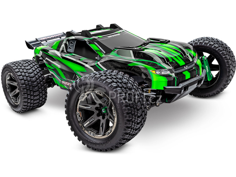 RC auto Traxxas Rustler 4x4 Ultimate VXL RTR, modrá