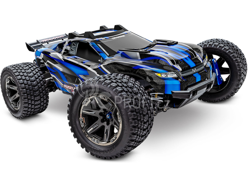 RC auto Traxxas Rustler 4x4 Ultimate VXL RTR, modrá