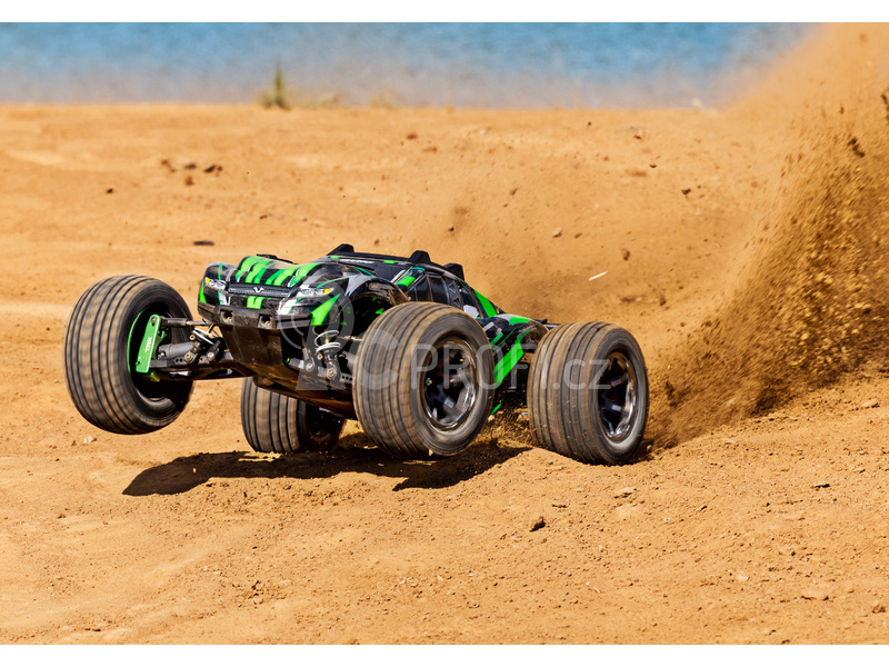 RC auto Traxxas Rustler 4x4 Ultimate VXL RTR, modrá