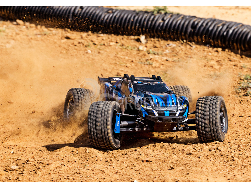 RC auto Traxxas Rustler 4x4 Ultimate VXL RTR, modrá