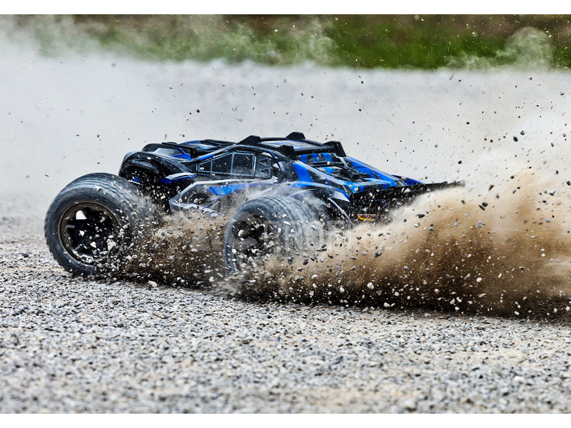 RC auto Traxxas Rustler 4x4 Ultimate VXL RTR, modrá