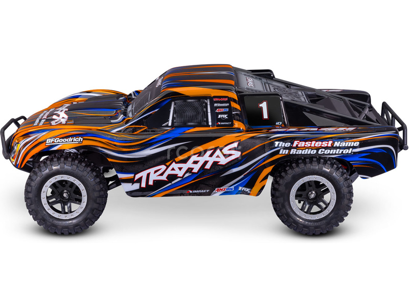 RC auto Traxxas Slash 1:10 BL-2s HD RTR, oranžová