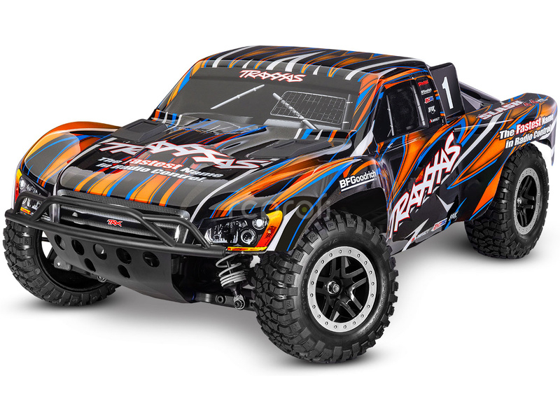 RC auto Traxxas Slash 1:10 HD VXL 4WD RTR, modrá