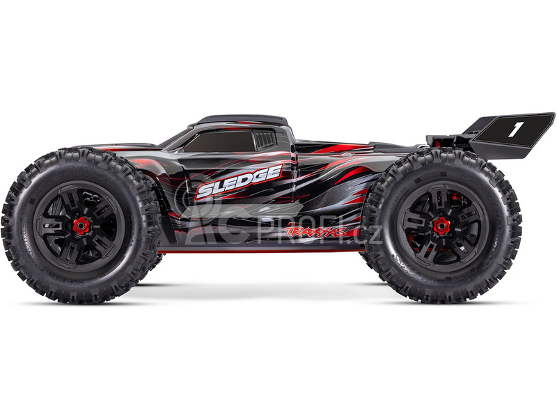 RC auto Traxxas Sledge s belted pneu 1:8 RTR, červená