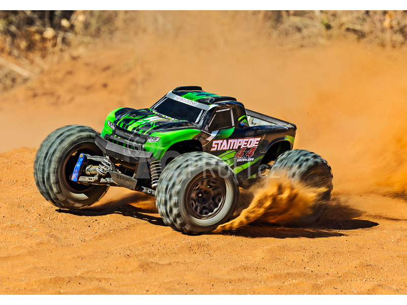 RC auto Traxxas Stampede 1:10 2BL 4WD RTR, zelená