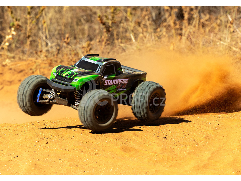 RC auto Traxxas Stampede 1:10 2BL 4WD RTR, zelená