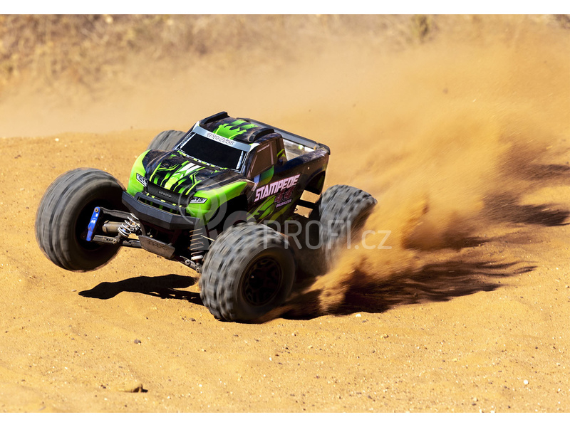 RC auto Traxxas Stampede 1:10 2BL 4WD RTR, zelená