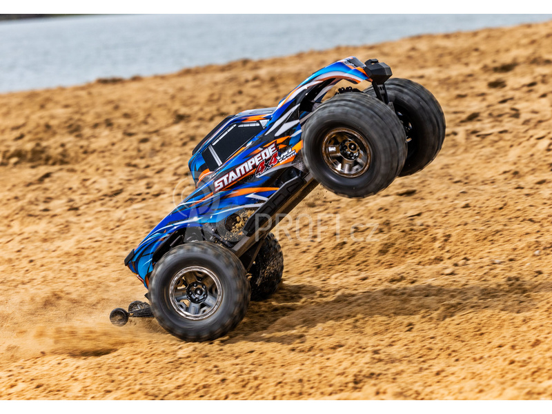 RC auto Traxxas Stampede 1:10 4x4 VXL RTR, červená