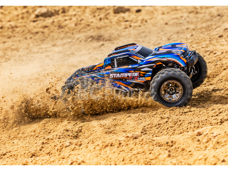 RC auto Traxxas Stampede 1:10 4x4 VXL RTR, červená