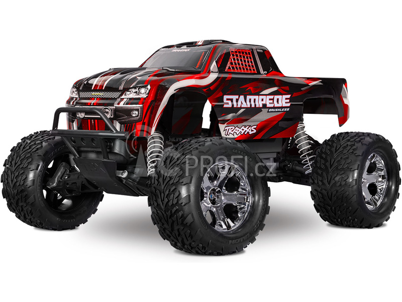 RC auto Traxxas Stampede 1:10 BL-2s RTR, červená