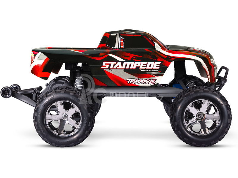 RC auto Traxxas Stampede 1:10 BL-2s RTR, červená