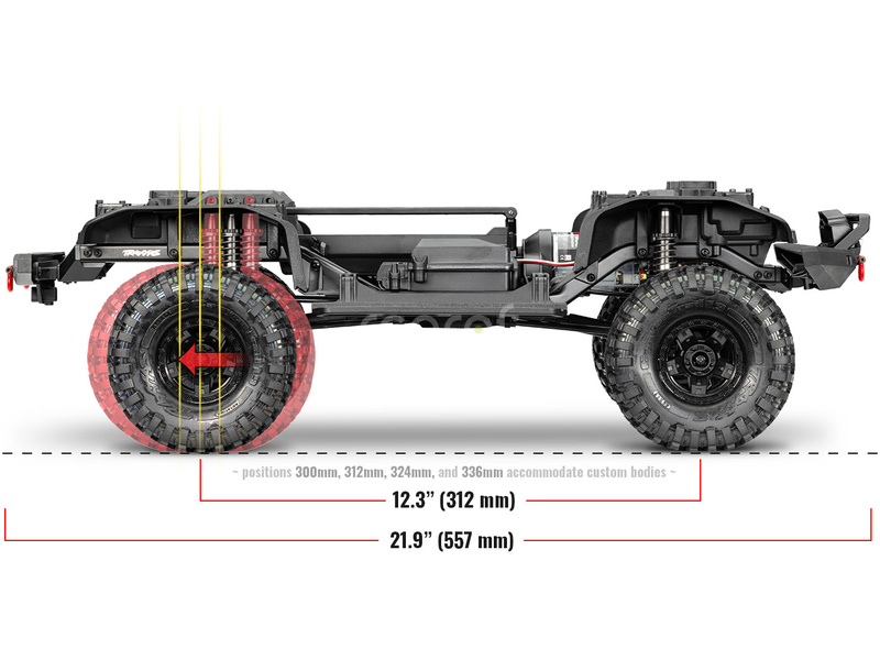 RC auto Traxxas TRX-4 Sport 1:10 Clipless RTR, červená