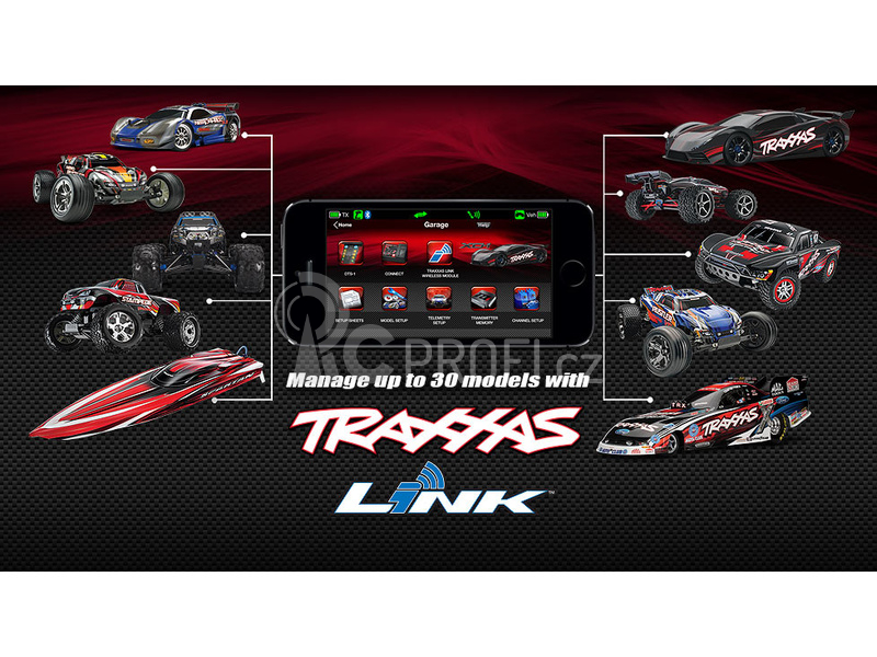 Traxxas vysílač TQi 2 kan. BlueTooth Ready