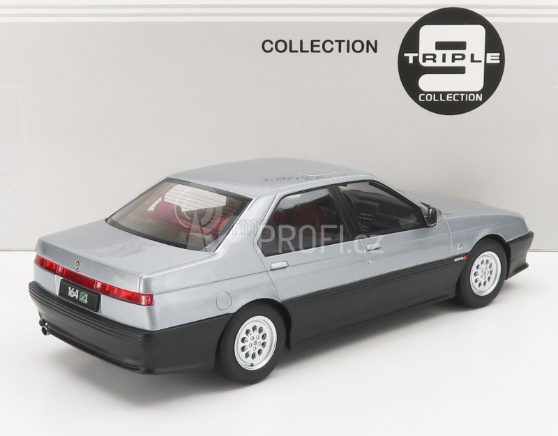 Triple9 Alfa romeo 164 Q4 1994 - Dark Red Interior 1:18 Silver Grey