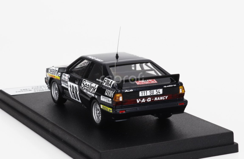 Trofeu Audi Quattro (night Version) N 198 Rally Montecarlo 1982 Philippe Kruger - Chris Williams 1:43 Blue