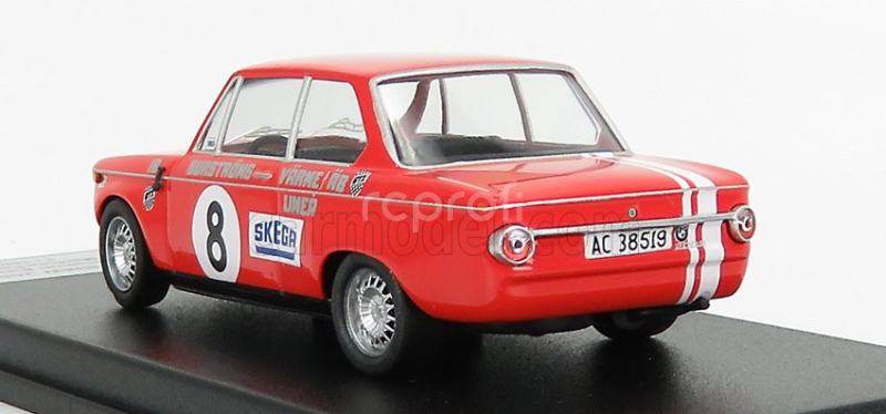 Trofeu BMW 2002 Ti N 8 Rally Mantorp Park 1970 I.burstrom 1:43 Red