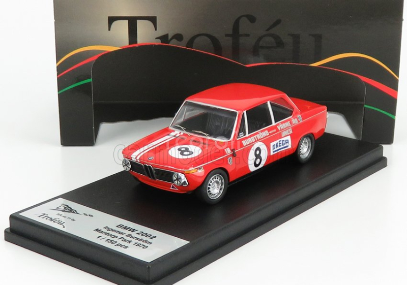 Trofeu BMW 2002 Ti N 8 Rally Mantorp Park 1970 I.burstrom 1:43 Red