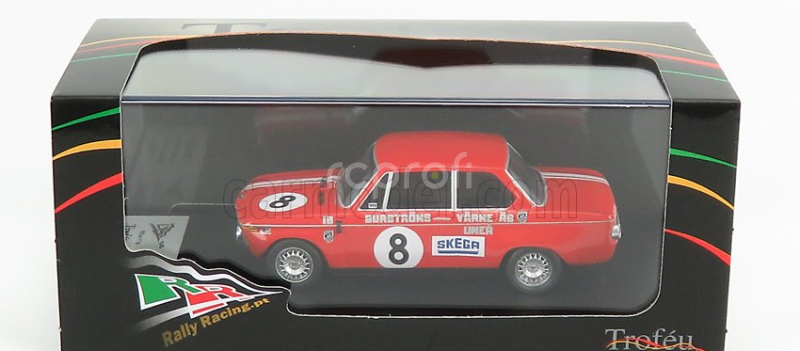 Trofeu BMW 2002 Ti N 8 Rally Mantorp Park 1970 I.burstrom 1:43 Red