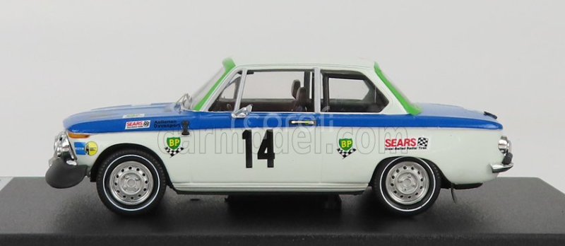 Trofeu BMW 2002 Ti (night Version) N 14 Rally Acropolis 1972 R.aaltonen - J.davenport 1:43 Bílá Modrá