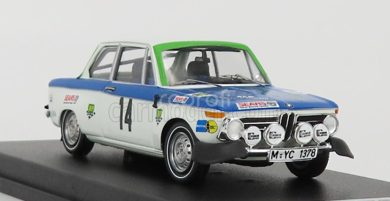 Trofeu BMW 2002 Ti (night Version) N 14 Rally Acropolis 1972 R.aaltonen - J.davenport 1:43 Bílá Modrá