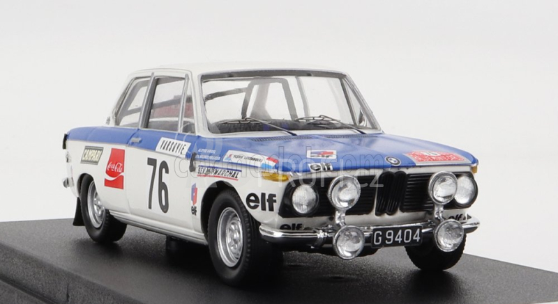 Trofeu BMW 2002 Ti (night Version) N 76 Rally Montecarlo 1973 A.kridel - J.brandenburger 1:43 Modrá Bílá