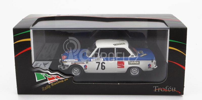 Trofeu BMW 2002 Ti (night Version) N 76 Rally Montecarlo 1973 A.kridel - J.brandenburger 1:43 Modrá Bílá