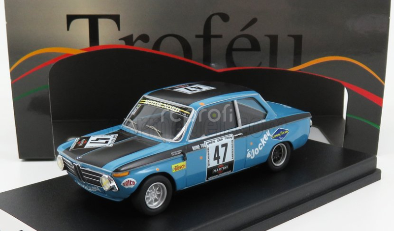 Trofeu BMW 2002ti N 47 Nurburgring 1971 R.tobiasson - A.persson 1:43 Modrá Černá