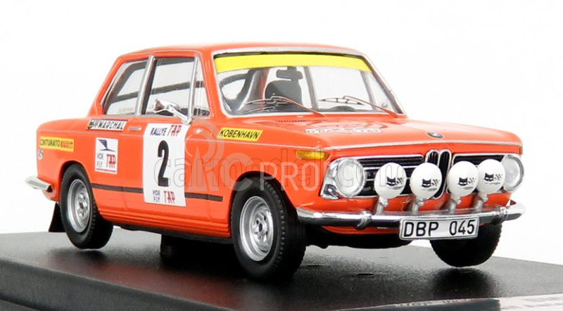 Trofeu BMW 2002ti (night Version) N 2 Rally Tap 1972 L.asterhag - C.bilstam 1:43 Orange