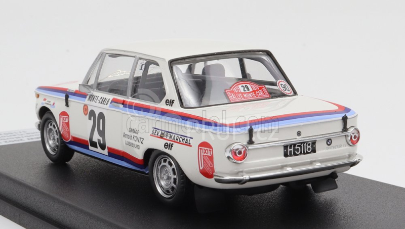 Trofeu BMW 2002ti (night Version) N 29 Rally Montecarlo 1975 N.koob - N.huberty 1:43 Bílá