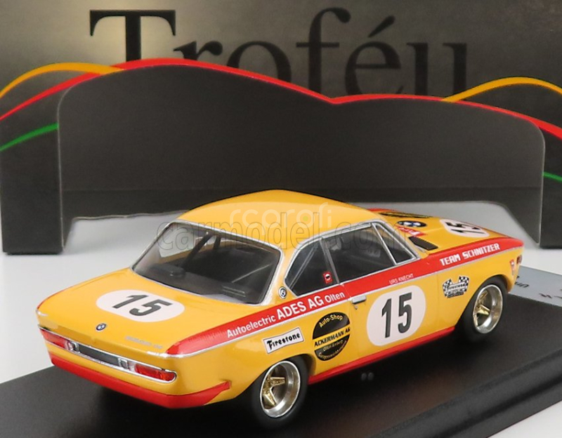 Trofeu BMW 2800cs N 15 4h Monza 1973 M.dupont - P.blancpain 1:43 Oranžová Červená