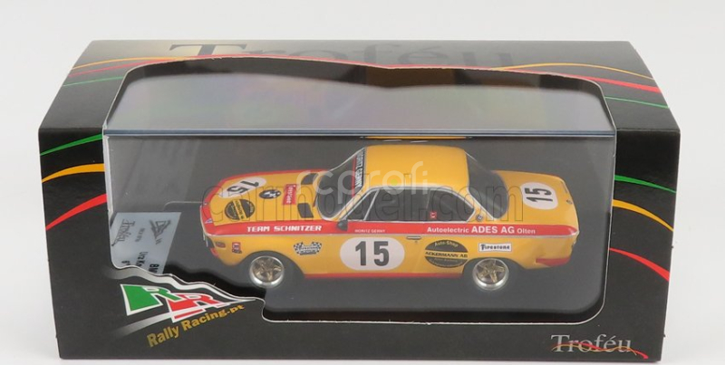 Trofeu BMW 2800cs N 15 4h Monza 1973 M.dupont - P.blancpain 1:43 Oranžová Červená