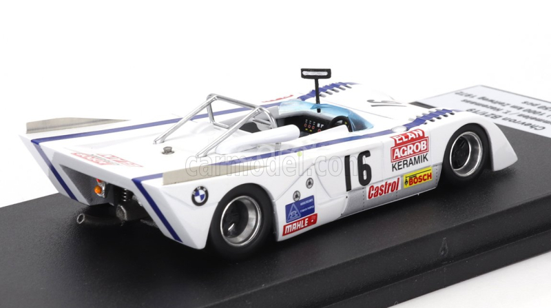 Trofeu Chevron B21/19 N 16 5th 1000km Zeltweg 1972 Rolf Stommelen - Toine Hezemans 1:43 Bílá Modrá