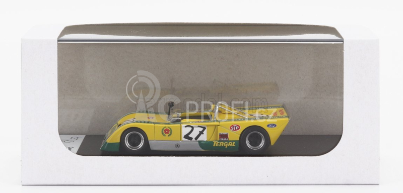 Trofeu Chevron B21 Fvc Cosworth N 27 Rally Vila Real 1972 John Bridges 1:43 Žlutá Zelená