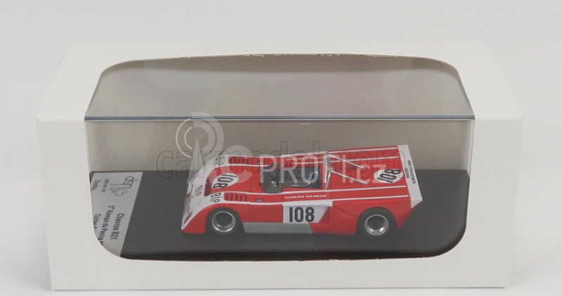 Trofeu Chevron B21 N 108 3rd Rampa De Penha 1972 C.gaspar 1:43 Červená Bílá